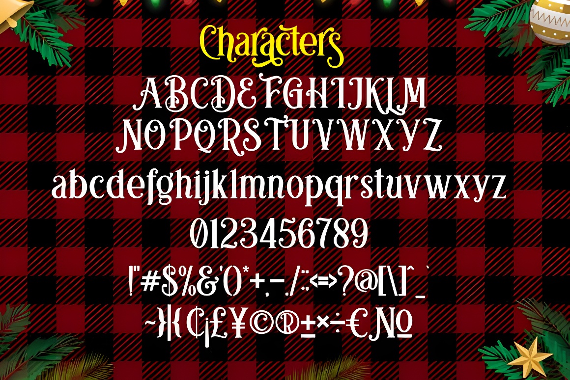 Chasing Christmas Font - Festive Holiday Serif Typeface with Swashes - Image 2