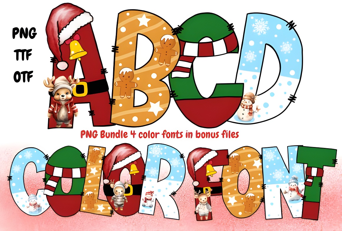 Festive Christmas Font | Holiday Typography & Design
