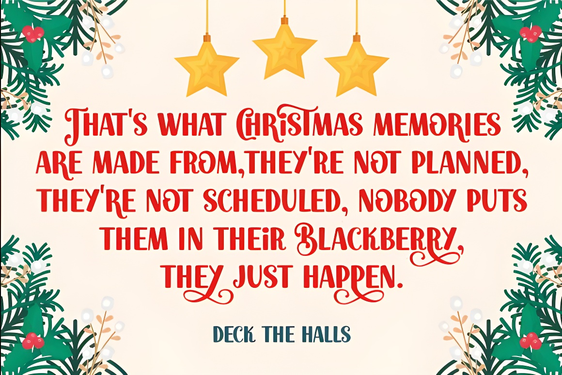 Festive Christmas Script Font - Elegant Holiday Typography - Image 2