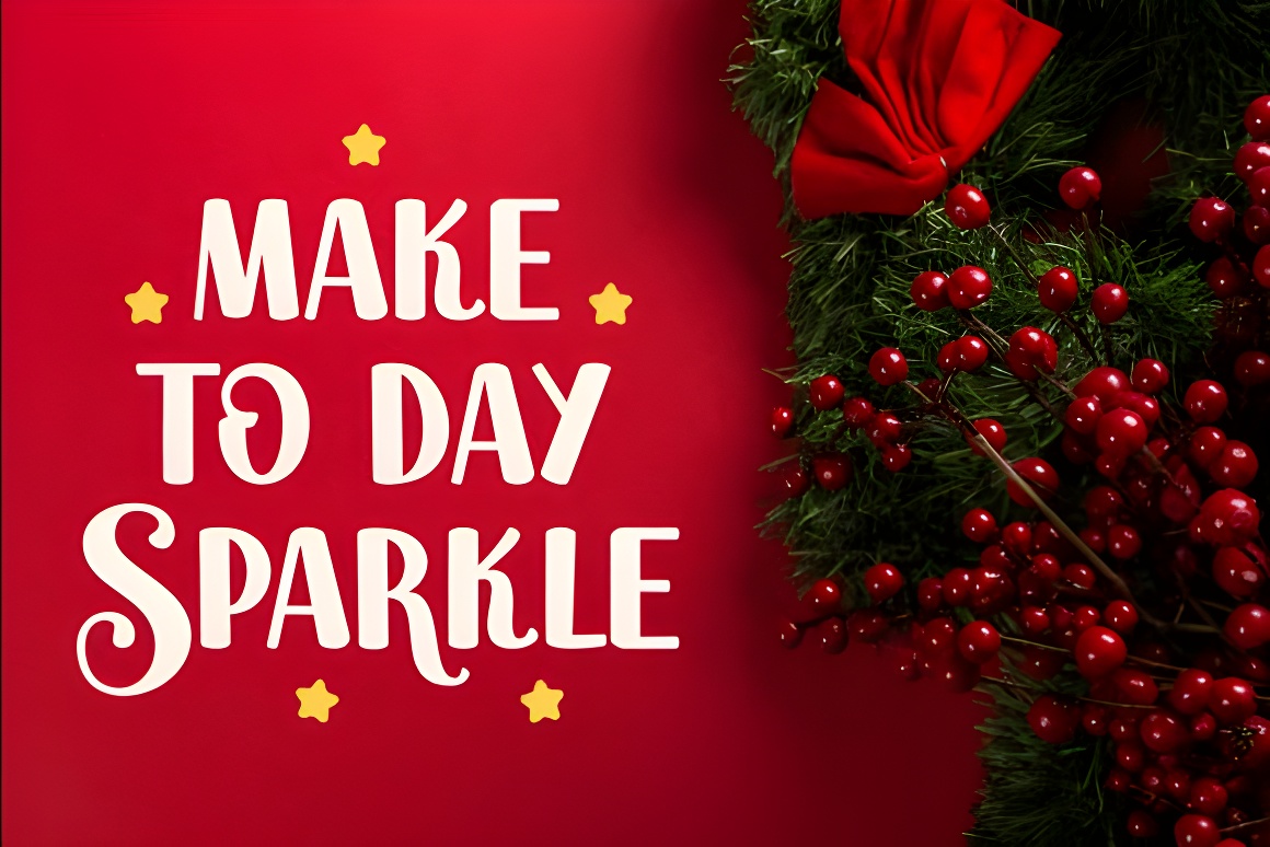 Festive Christmas Script Font - Elegant Holiday Typography - Image 4