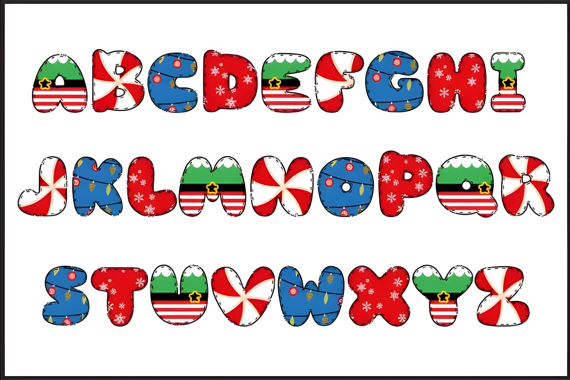 Christmas Eve Whimsical Font - Holiday Font for Cricut & Silhouette (OTF/TTF) - Image 2