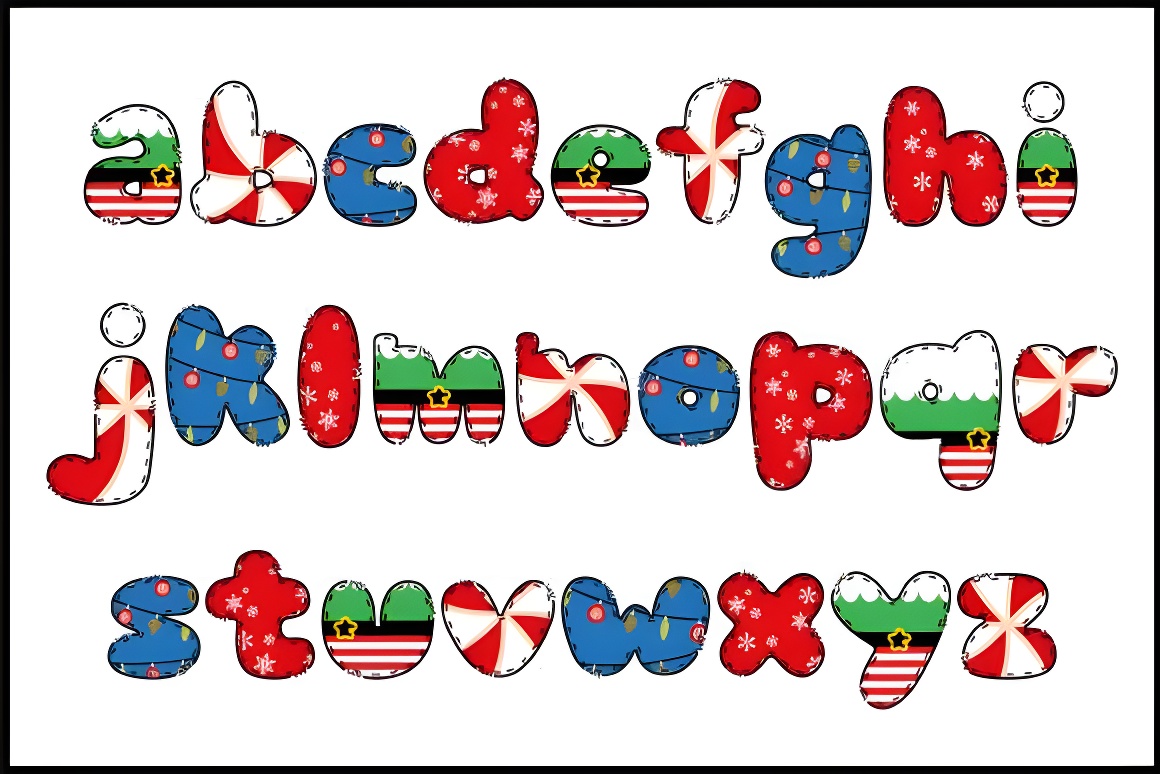 Christmas Eve Whimsical Font - Holiday Font for Cricut & Silhouette (OTF/TTF) - Image 3