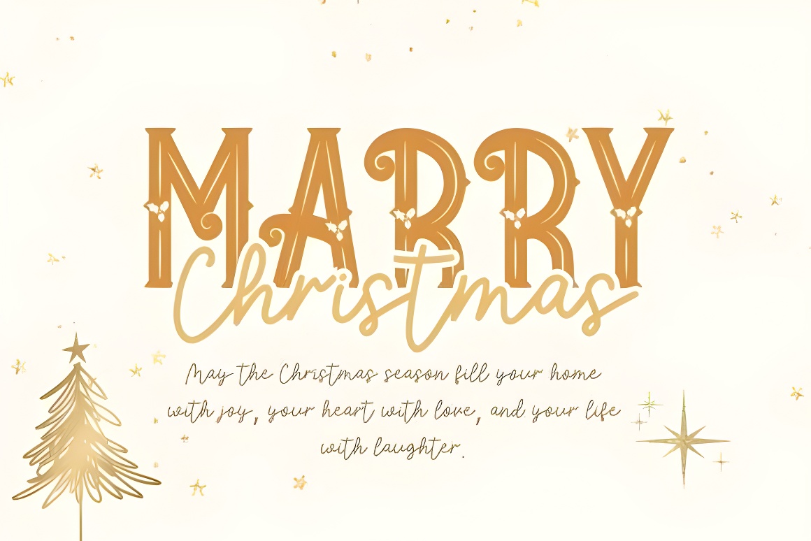 Christmas Holiday Duo Font Bundle - Script & Decorative Pair - Image 2