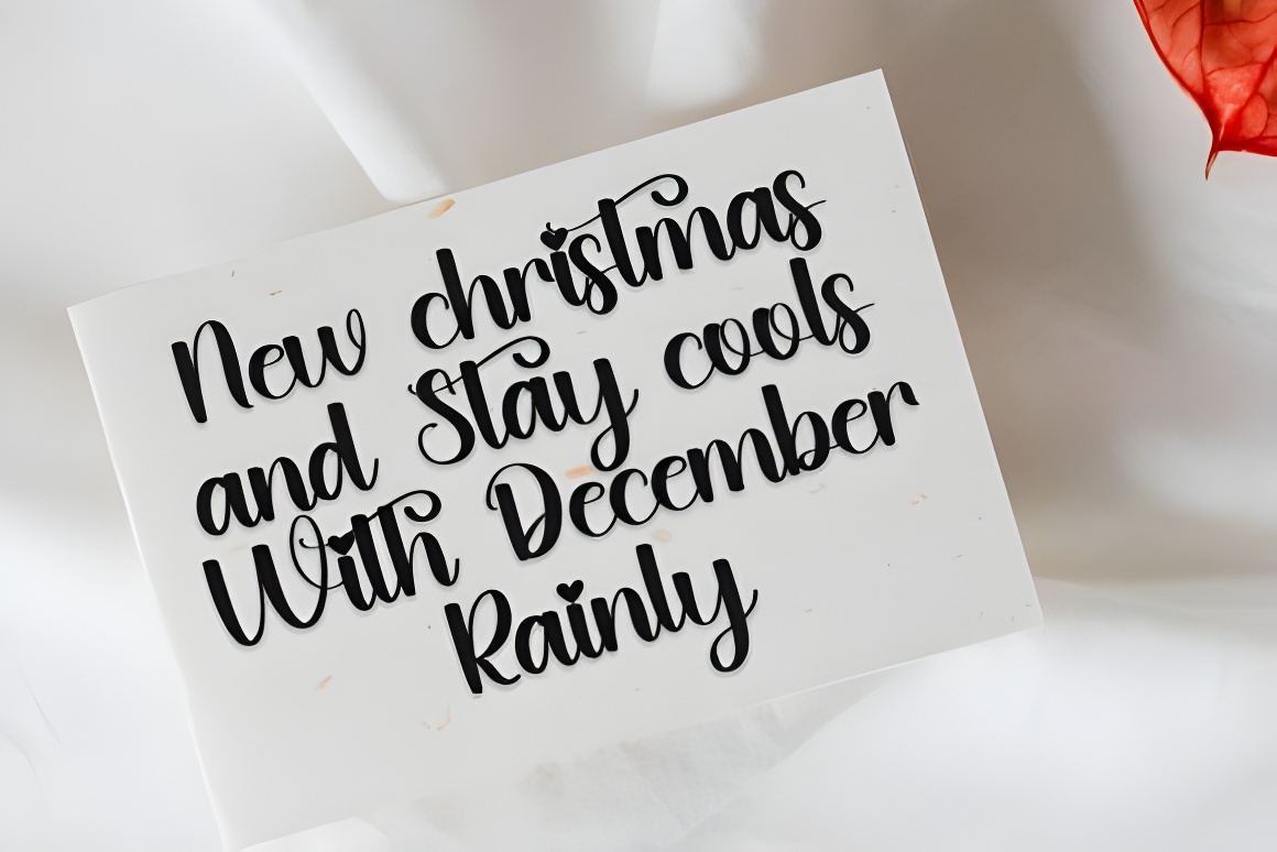 Festive Christmas Font - Merry Holiday Typeface & Decorative Symbols - Image 2
