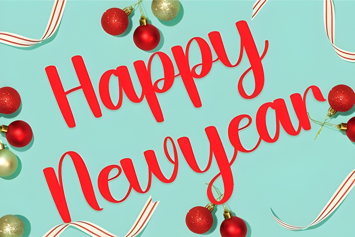 Festive Christmas Font - Merry Holiday Typeface & Decorative Symbols - Image 5