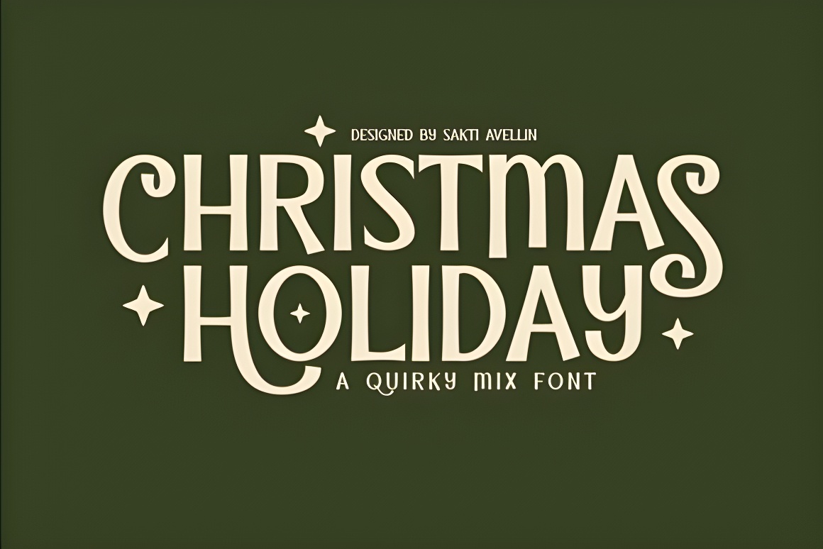 Festive Christmas Handwritten Font - Quirky, Decorative Style