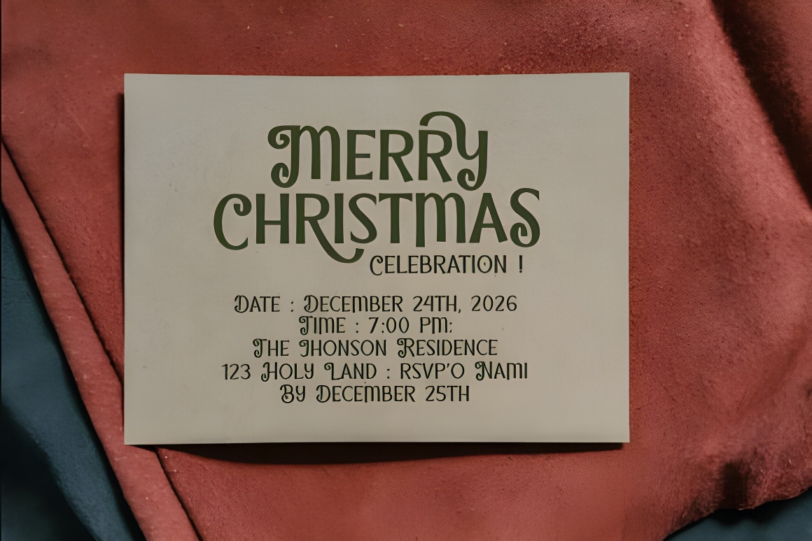 Festive Christmas Handwritten Font - Quirky, Decorative Style - Image 3