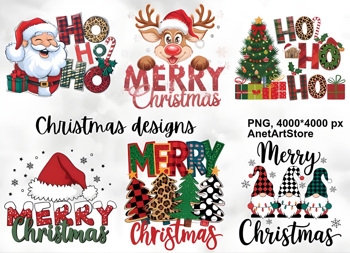 Santa Claus Christmas PNG Bundle (6 High-Quality Files)