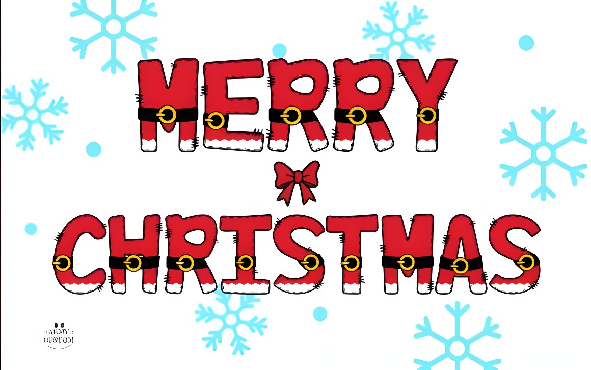 Christmas Santa Font - Festive Holiday Typography for Cricut & Design - Image 2