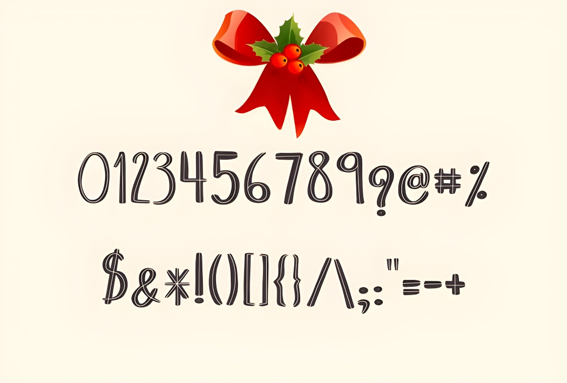 Christmas Team Handwritten Font - Fun Quirky Style for Crafts, Cards - Image 3