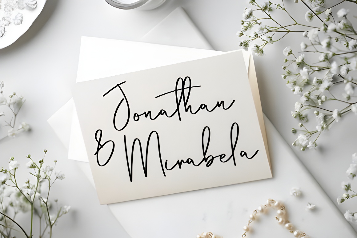 Enchanting Christmas Handwritten Script Font - Elegant Holiday Calligraphy - Image 4