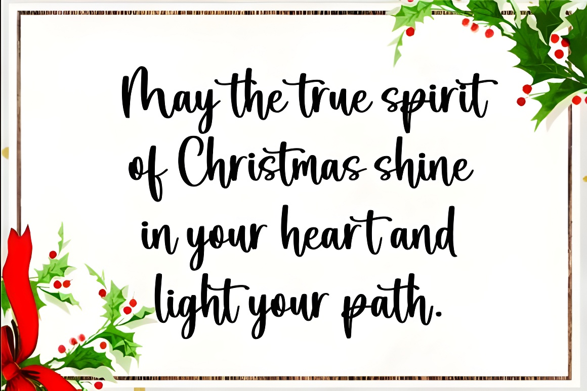 Hello Christmas Font - Festive Handwritten Script for Holiday Designs - Image 2