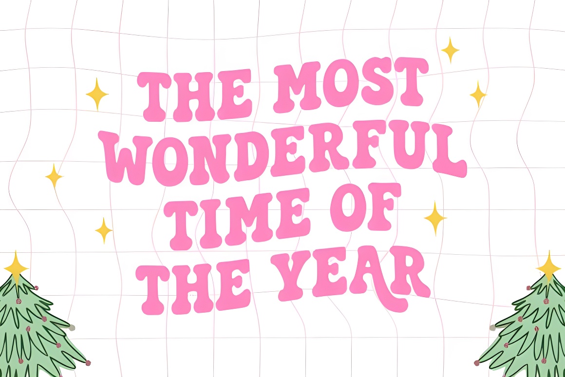 Howdy Christmas Vintage Font - Retro Holiday Display Typeface - Image 2