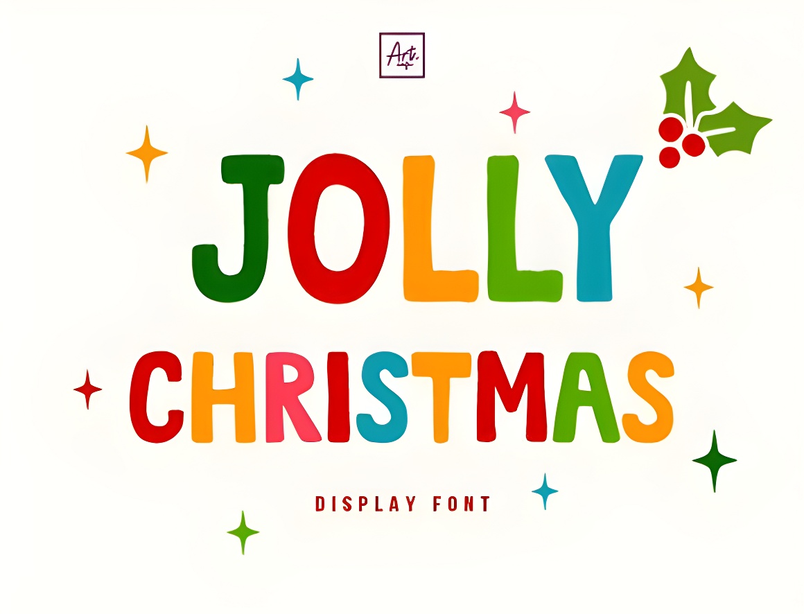 Jolly Christmas Font: Festive, Bold & Hand-Drawn Display Typeface