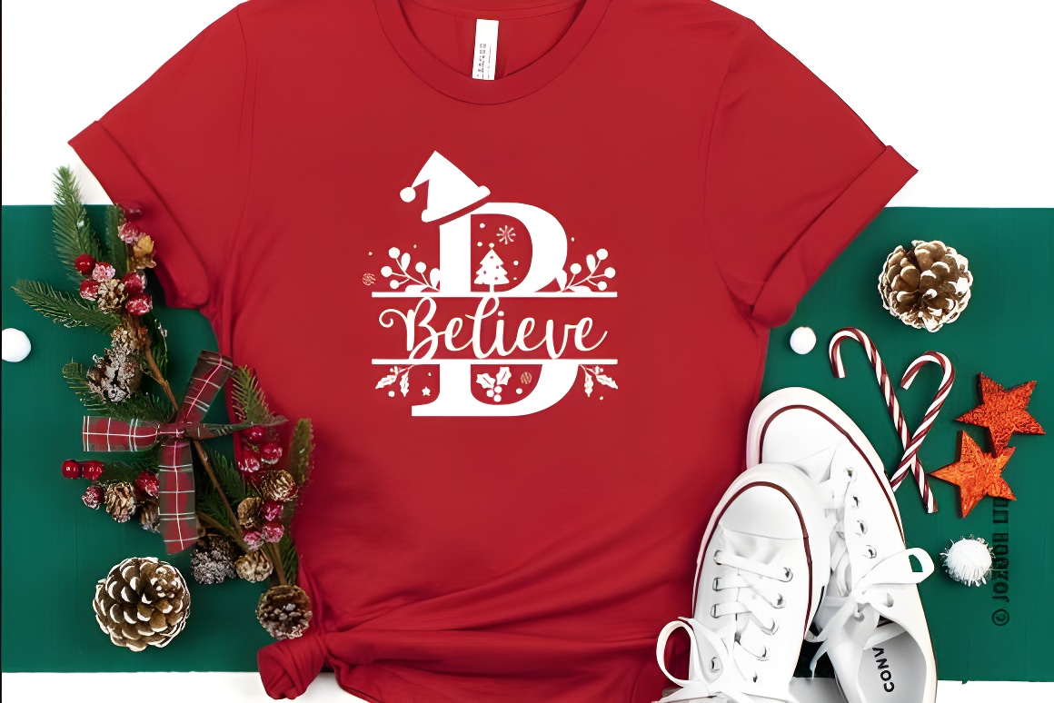 Madison Christmas Monogram Font Duo - Script & Decorative Split Design - Image 4