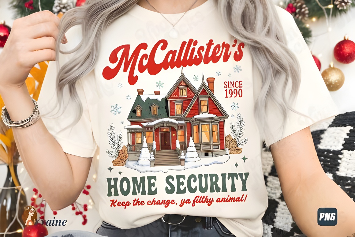 Home Alone McCallister's House Security Christmas PNG Digital