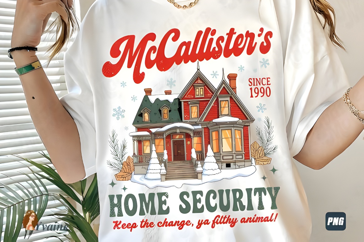 Home Alone McCallister's House Security Christmas PNG Digital - Image 5
