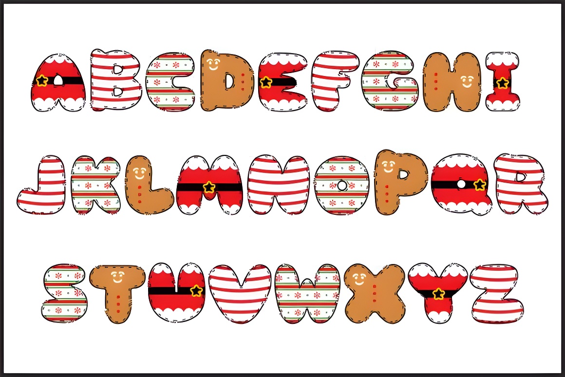 Festive Merry Christmas Font - Handwritten Holiday Design for Cricut & Cards - Image 2