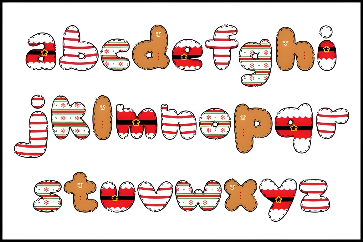 Festive Merry Christmas Font - Handwritten Holiday Design for Cricut & Cards - Image 3