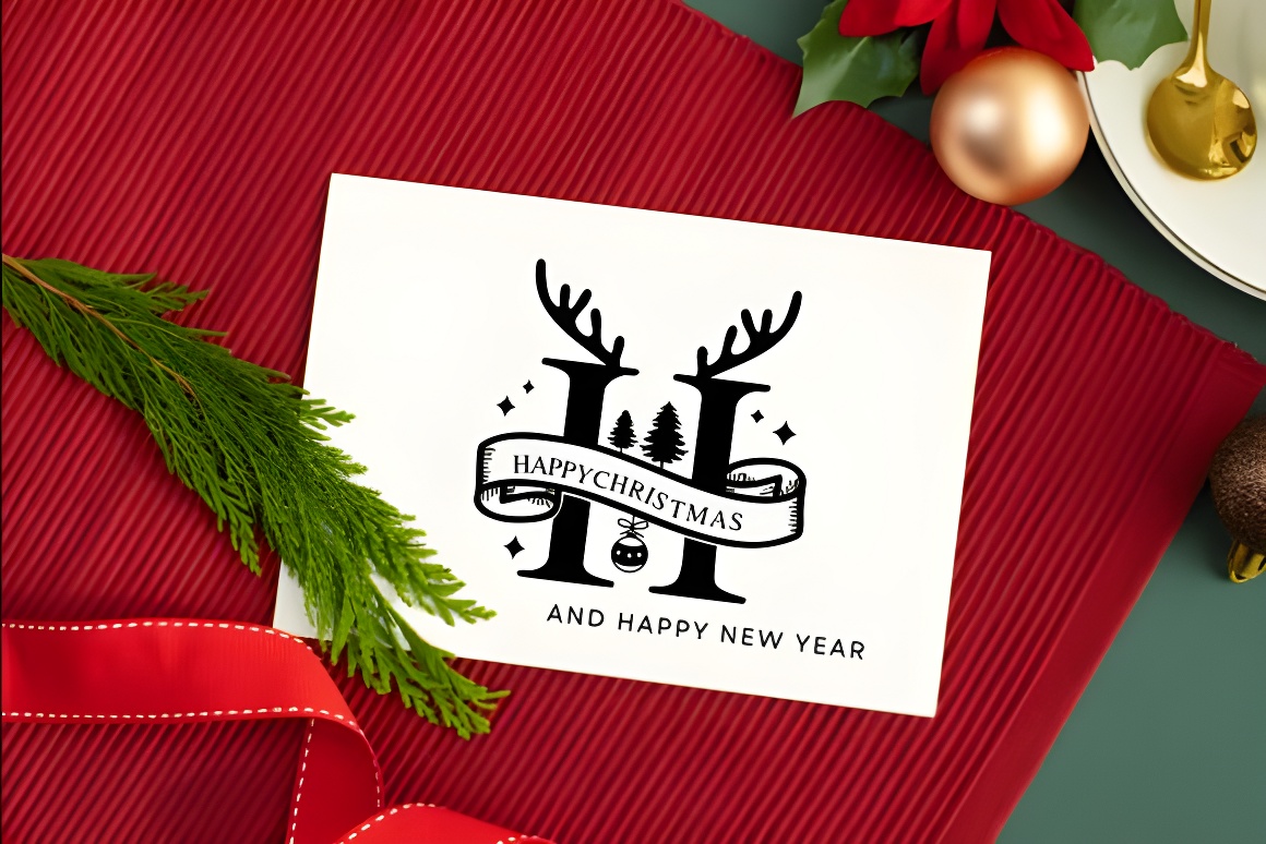 Christmas Monogram Font | Holiday Decorative Typeface - Image 2