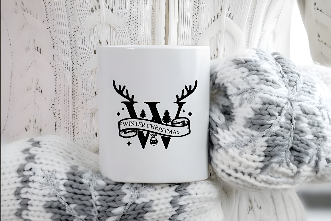 Christmas Monogram Font | Holiday Decorative Typeface - Image 3