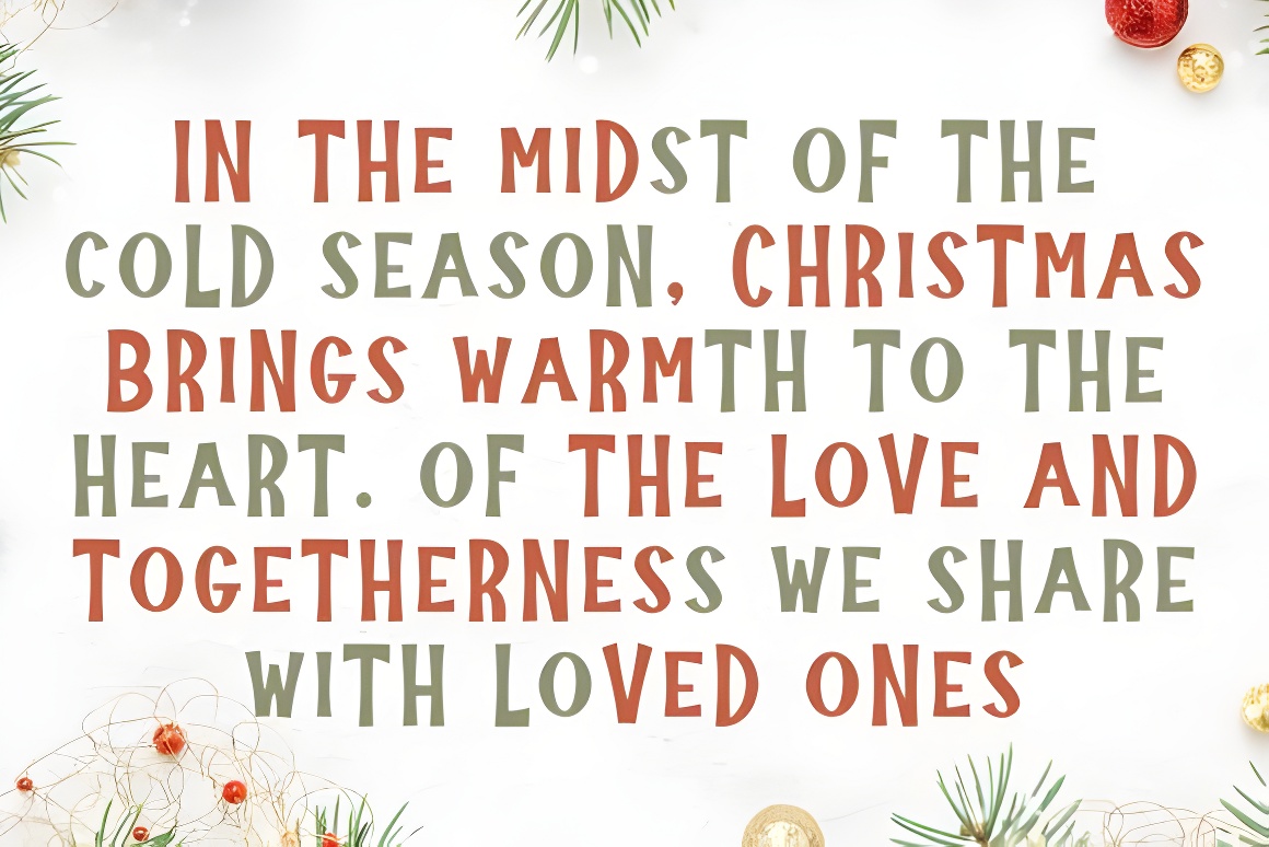 Twinkle Christmas Font - Handmade Holiday Display Typography - Image 2