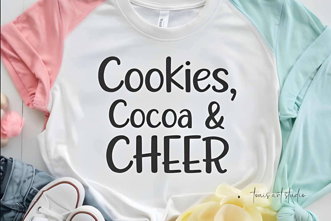 Warm Christmas Font Family: Handmade Holiday Typeface (4 Styles) - Image 4