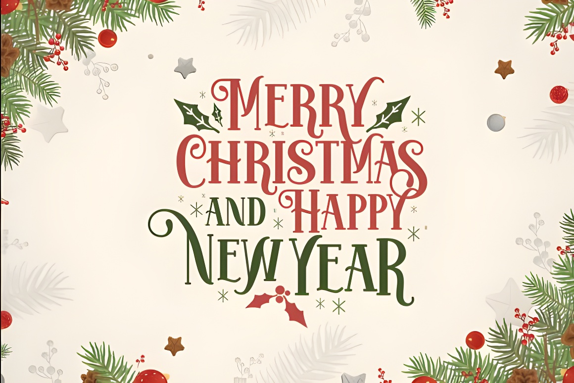 Festive Christmas Font | Joyful Holiday Display Typeface - Image 2