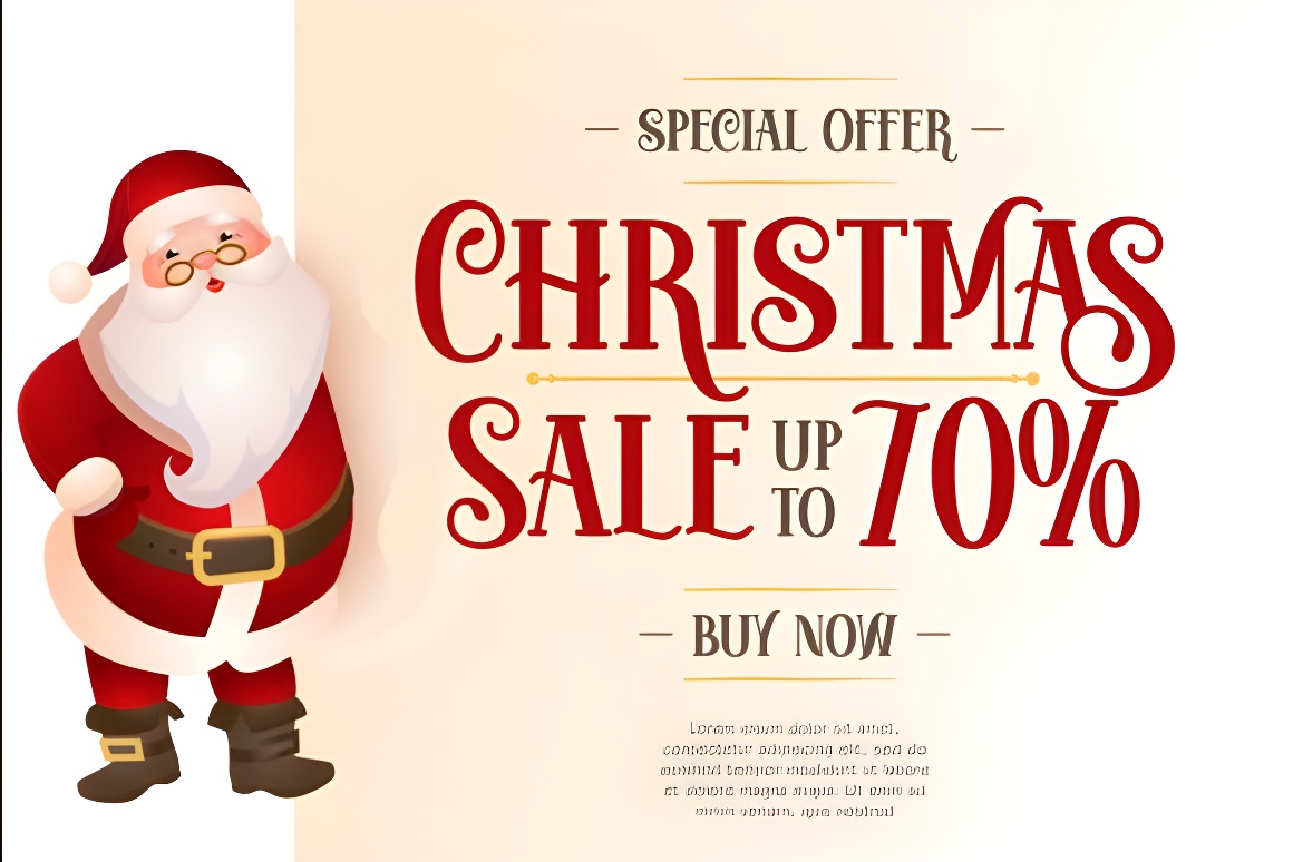 Festive Christmas Font | Joyful Holiday Display Typeface - Image 3