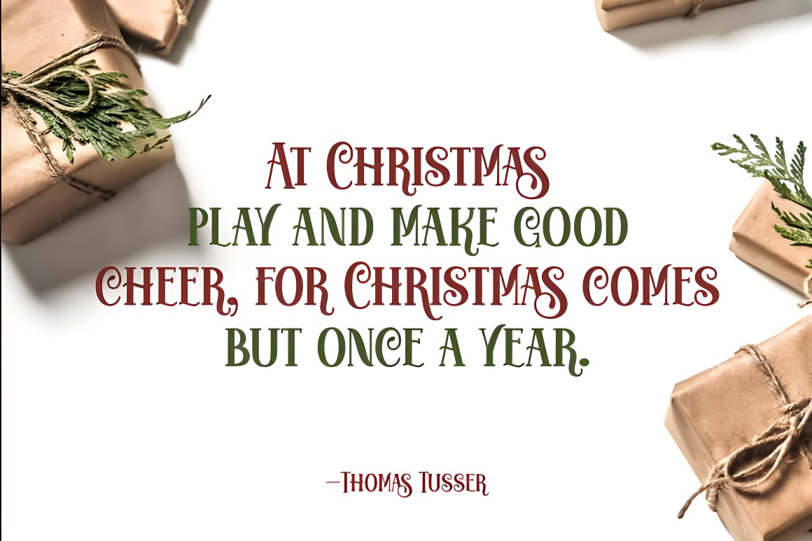 Festive Christmas Font | Joyful Holiday Display Typeface - Image 4